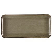 Smoke Grey Terra Narrow Rectangular Platter